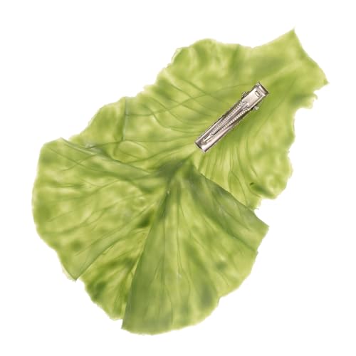 AUTSUPPL Lustige Haarklammer Damen Grün Lettuce Leaf Haarspange Modisch Langlebig Haarschmuck Für Mädchen Teenager Alltag Cosplay von AUTSUPPL