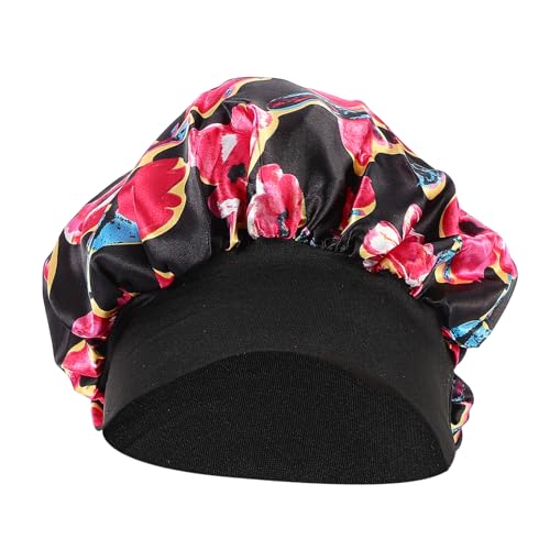 AUTSUPPL Mädchen Hut Tragbarer Friseur Werkzeugkoffer Clip On Hörner Chemo Kopf Mütze Satin Mütze Damen Schlafmütze Nachtschlafmütze Schlafmütze Trendige Hüte Aus Stoff von AUTSUPPL