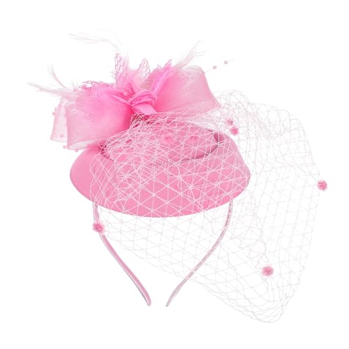 AUTSUPPL Fascinator Stirnband Clip Für Damen Hochzeit Kopfbedeckung Haaraccessoire Mit Netzschleier Federakzenten AUTSUPPL Fascinator Stirnband Clip Für Damen Hochzeit Kopfbedeckung Haaraccessoire Mit Netzschleier Federakzenten von AUTSUPPL