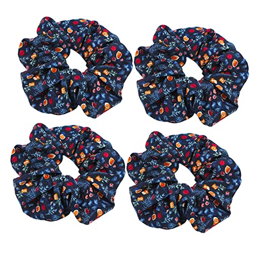 AUTSUPPL 4 Stück Blumen Haargummis Elastische Haarseile Dehnbare Haar-accessoires Für Mädchen Damen Und Frauen Pferdeschwanzhalter von AUTSUPPL