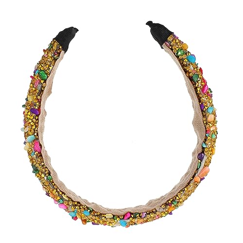 AUTSUPPL Rhinestone Haarband Mit Natürlichem Kristallstein Elegantes Kopfstück Für Hochzeiten Und Partys Stilvolles Accessoire Für Damen Langlebig Und Bequem Verleiht Jedem Outfit Glanz von AUTSUPPL