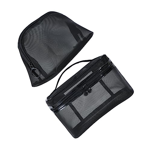 AUTSUPPL 2stücke Tragbare Kosmetiktasche Mit Großer Kapazität Mesh Kulturbeutel Reise Schminktasche Damen Aufbewahrungstasche Lagerung Kosmetik von AUTSUPPL