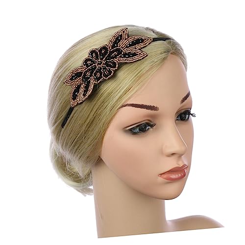 AUTSUPPL Jahre Haarschmuck Mit Perlen Vintage Haarreif Für Partys Hochzeiten Und Aufführungen Leicht Rutschfest Dekorativ Schwarz von AUTSUPPL
