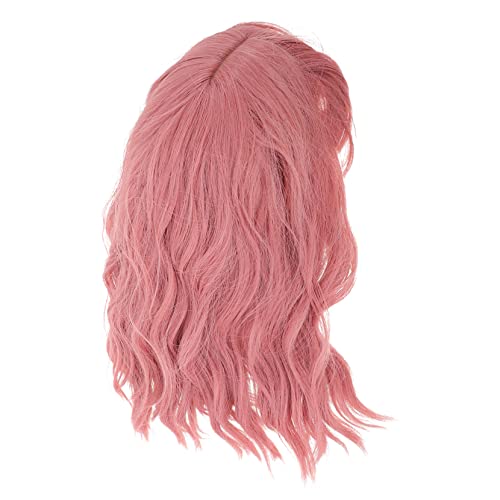 AUTSUPPL Perücke Für Damen Gewelltes Kunsthaar Rosa Party-haarteil Haarschmuck Für Frauen Natürlich Aussehend Angenehm Zu Tragen von AUTSUPPL