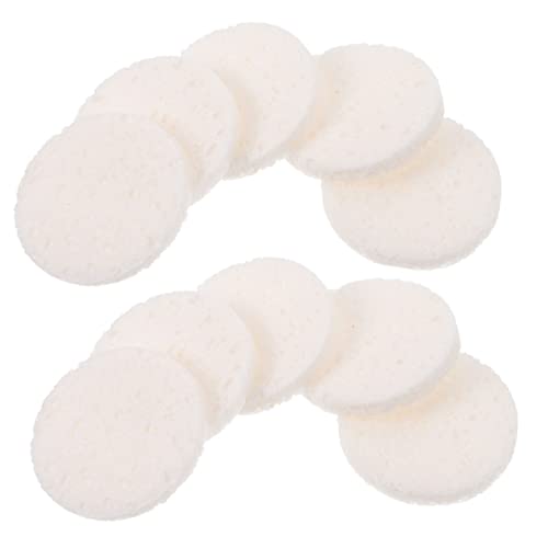 AUTSUPPL Rounded Cosmetics 40 Stück Make-up-pads Weich Flauschig Gesichtspeeling Mädchen-make-up-pad Gesichtswasch-puff Make-up-tool Weiß von AUTSUPPL