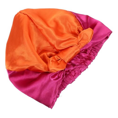 AUTSUPPL Satin Schlafmütze Für Damen Haarhaube Zum Schlafen Mit Lockigem Haar Beanie-schlafmütze Schützt Haare von AUTSUPPL