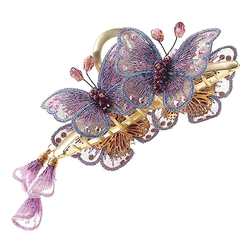 AUTSUPPL Schmetterling Haarclip Mit Quaste Dekorative Haarspange Für Mädchen Haarschmuck Für Besondere Anlässe Wie Hochzeiten Und Partys Leicht Und Attraktiv von AUTSUPPL