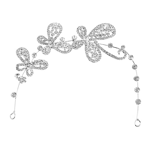 AUTSUPPL Butterflies Rhinestone Haarschmuck Für Frauen Und Mädchen Elegante Haarband Mit Funkelnden Verzierungen Für Hochzeiten Und Besondere Anlässe Handgemacht Und Rutschfest von AUTSUPPL