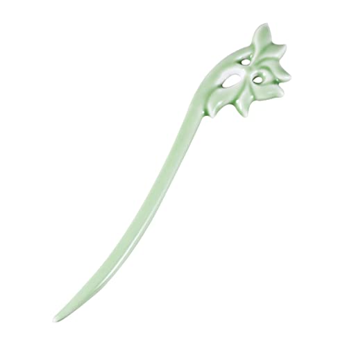 AUTSUPPL Keramik Haarnadel Vintage Haarstäbchen Porzellan Haarstab Glatte Hochsteckfrisur Haarschmuck Für Party Girls von AUTSUPPL