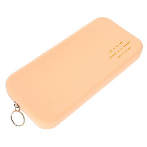 AUTSUPPL Tragbare Kosmetiktasche aus Langlebigem Silikon mit Reißverschluss Makeup Pinsel Organizer und Aufbewahrungsetui für Damen für Reisen Outdoor und Alltag Khakifarbener von AUTSUPPL