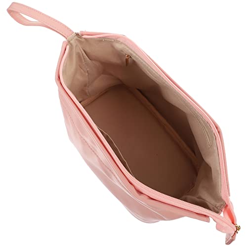 AUTSUPPL Reise Kosmetiktasche Mit Großer Kapazität Und Tragbar Für Toilettenartikel Und Make-up-Organizer Für Damen Rosa Pu Material Für Reisen Und Alltag von AUTSUPPL