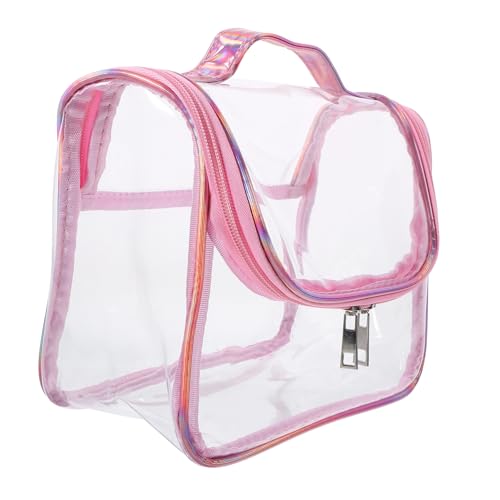 AUTSUPPL Transparente Kosmetiktasche wasserdichte Handgepäck Kulturtasche Für Reisen Make-up Organizer Und Toilettenartikel Tragbare Reisetasche Für Damen Und Herren von AUTSUPPL
