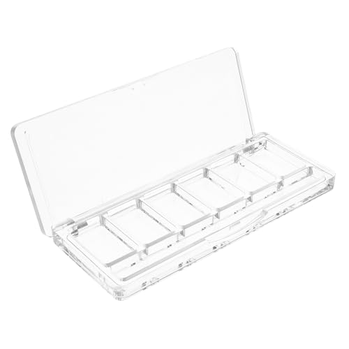 AUTSUPPL Transparente Leere Lidschattenpalette Fächer aus Kunststoff für Lidschatten und Concealer Reisefreundliche Make up aufbewahrungsbox Leicht und Robust für DIY Kosmetik von AUTSUPPL