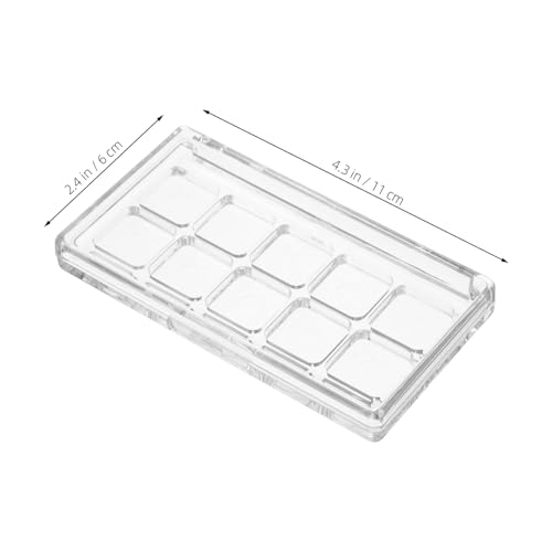 AUTSUPPL Transparente Nachfüllbare Lidschatten Lippenstiftpalette Kompakte Make up Aufbewahrungsbox mit Sicherem Verschluss für Frauen und Mädchen für Reisen und DIY Kosmetik von AUTSUPPL