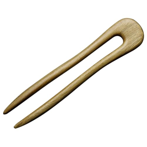 AUTSUPPL U förmige Haarnadel aus Grünem Sandelholz Klassische Haargabel für Damen Stabile Fixierung von Hochsteckfrisuren Antikes Design Geeignet für Alltag Hochzeit und Festliche Anlässe von AUTSUPPL