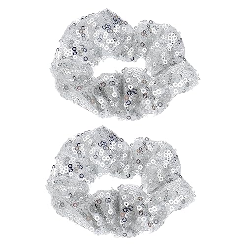 AUTSUPPL 2stücke Weihnachts-haarband Mit Glitzer Farbenfrohe Elastische Haargummis Für Kreative Frisuren Für Damen Und Mädchen Langlebiges Und Weiches Material Für Festliche Anlässe von AUTSUPPL