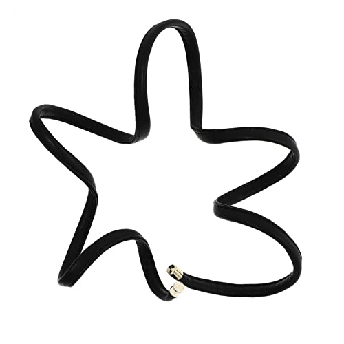 AUTSUPPL Pu Leder Haargummi Pferdeschwanzhalter Verstellbar Für Damen Innovatives Haarband Schwarz Haarschmuck Für Alltag Und Fitnessstudio von AUTSUPPL