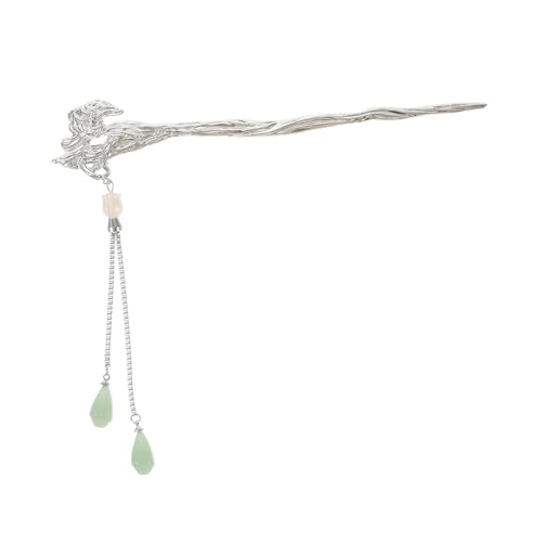 AUTSUPPL Vintage Chinesischer Haarschmuck Damen Haarnadel aus Zinklegierung und Acryl Klassisches Haarstäbchen für Lange Haare Eleganter Dutt haarstab im Antiken Stil Langlebiges DIY von AUTSUPPL