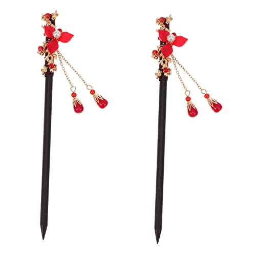 AUTSUPPL Vintage Haarnadel 2 Stücke Chinesischen Stil Haar Stick Mädchen Haar Essstäbchen von AUTSUPPL