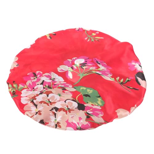 AUTSUPPL Elastische Schlafmütze Runder Hut Duschhaube Für Damen Mit Breiter Krempe Atmungsaktiv Zum Schlafen Friseurhut Rotwein von AUTSUPPL