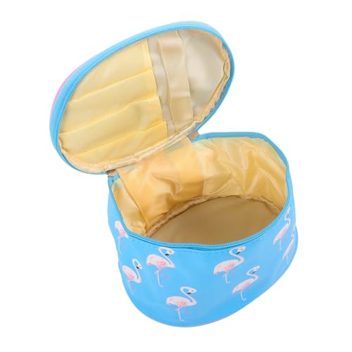 AUTSUPPL wasserdichte Pu-Kosmetiktasche Flamingo-Design Make-up-Organizer Für Reisen Mit Reißverschluss Und Separatem Fach Für Bürsten Leicht Und Vielseitig Einsetzbar von AUTSUPPL