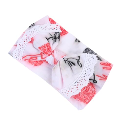 AUTSUPPL Nylon Haarband Mit Schleife Und Spitzenrand Weiches Dehnbares Stirnband Für Mädchen Für Besondere Anlässe Wie Geburtstage Shower Und Weihnachten von AUTSUPPL