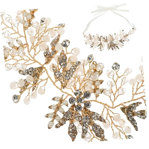 AUTSUPPL Braut Haarschmuck Mit Künstlichen Perlen Elegante Hochzeits Stirnband Für Damen Schmuck Für Besondere Anlässe Für Partys Und Feiern von AUTSUPPL