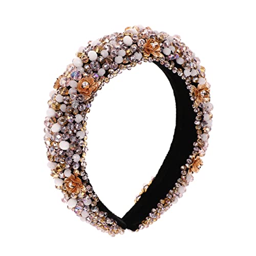 AUTSUPPL Barock Haarschmuck Detail Gepolsterter Haarreif Für Elegante Looks Elastischer Haarschmuck Für Hochzeiten Und Besondere Anlässe Stilvolles Haaraccessoire Für Damen von AUTSUPPL