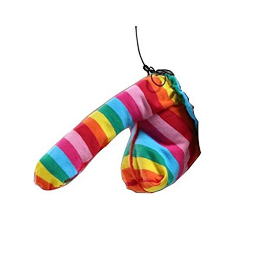 AUVS männer Stil EIN String Tangas kompakt Tasche Ultra beule Bikini Beutel für dick/Penis Schwanz (Regenbogen Rainbow) von AUVS