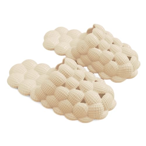 AUXDIQ Badeschuhe Damen Herren Pantoffeln Badelatschen Rutschfeste Hausschuhe Strand Sandale Sommer Pantoletten Badeschlappen, Beige, 44/45 EU AUXDIQ Badeschuhe Damen Herren Pantoffeln Badelatschen Rutschfeste Hausschuhe Strand Sandale Sommer Pantoletten Badeschlappen, Beige, 44/45 EU von AUXDIQ