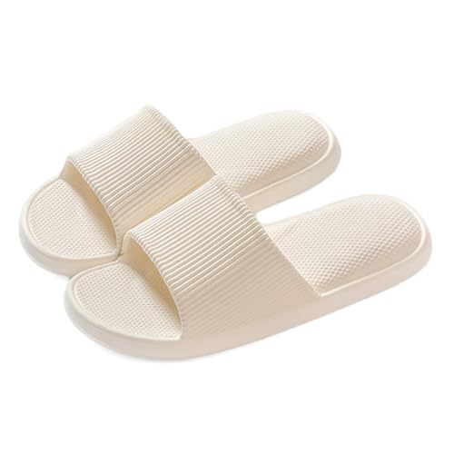 AUXDIQ Badeschuhe Damen Herren Pantoffeln Badelatschen Rutschfeste Hausschuhe Strand Sandale Sommer Pantoletten Badeschlappen, Weiß, 41/42 EU AUXDIQ Badeschuhe Damen Herren Pantoffeln Badelatschen Rutschfeste Hausschuhe Strand Sandale Sommer Pantoletten Badeschlappen, Weiß, 41/42 EU von AUXDIQ