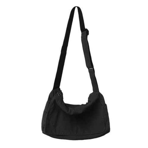 AUXDIQ Canvas Crossbody Bag für Frauen, Canvas Umhängetaschen Ästhetische Messenger Bag Hobo Tote Bag von AUXDIQ