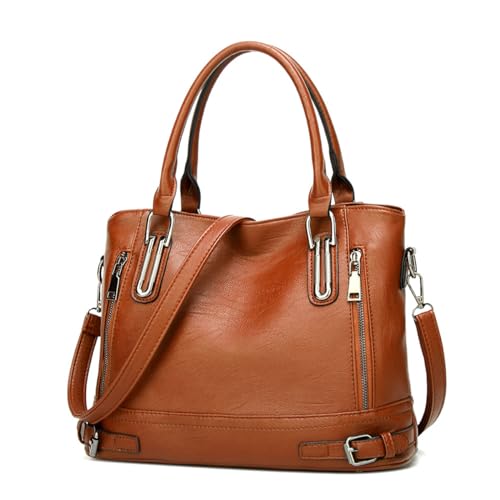 AUXDIQ Damen Handtasche Umhängetasche Große Elegante Einkaufstasche Crossbody Tasche Mehrtaschentasche Arbeit, Einkaufen, Reisen, Alltagsgebrauch von AUXDIQ