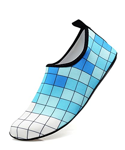 AUXDIQ Schwimmschuhe Badeschuhe Aquaschuhe Surfschuhe Wasserschuhe Strandschuhe Barfuß Schnell Trocknend für Damen Herren von AUXDIQ