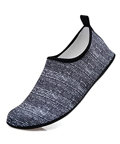 AUXDIQ Schwimmschuhe Badeschuhe Aquaschuhe Surfschuhe Wasserschuhe Strandschuhe Barfuß Schnell Trocknend für Damen Herren von AUXDIQ