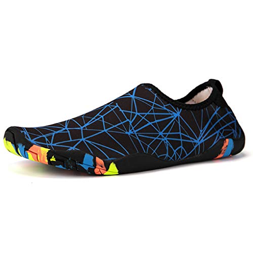 AUXDIQ Schwimmschuhe Badeschuhe Aquaschuhe Surfschuhe Wasserschuhe Strandschuhe Barfuß Schnell Trocknend für Damen Herren von AUXDIQ