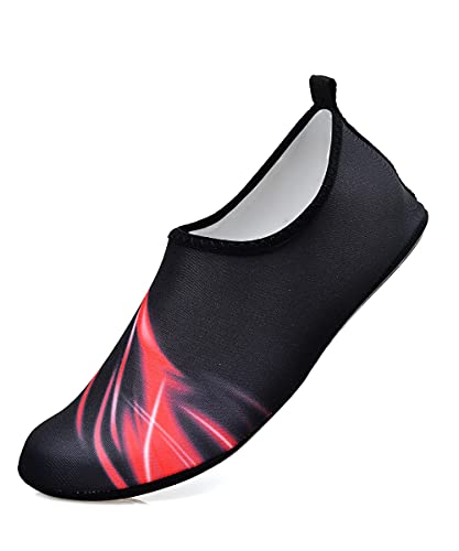 AUXDIQ Schwimmschuhe Badeschuhe Aquaschuhe Surfschuhe Wasserschuhe Strandschuhe Barfuß Schnell Trocknend für Damen Herren von AUXDIQ