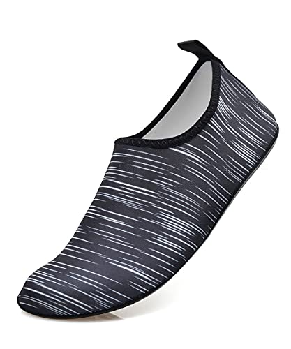 AUXDIQ Schwimmschuhe Badeschuhe Aquaschuhe Surfschuhe Wasserschuhe Strandschuhe Barfuß Schnell Trocknend für Damen Herren von AUXDIQ