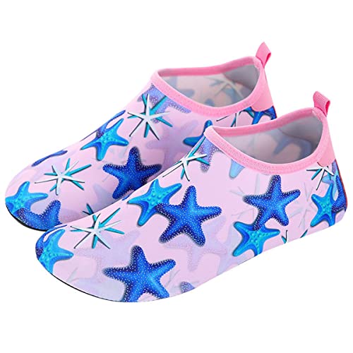 AUXDIQ Schwimmschuhe Damen Herren Badeschuhe Aquaschuhe Surfschuhe Wasserschuhe Strandschuhe Barfuß Schnell Trocknend Stern Rosa 37/38 EU AUXDIQ Schwimmschuhe Damen Herren Badeschuhe Aquaschuhe Surfschuhe Wasserschuhe Strandschuhe Barfuß Schnell Trocknend Stern Rosa 37/38 EU von AUXDIQ
