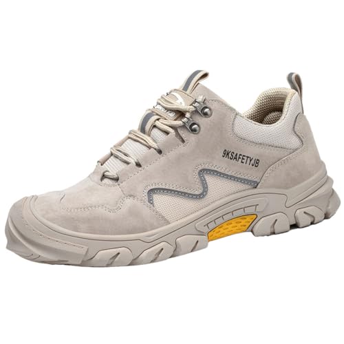 AUXDIQ Sicherheitsschuhe Herren Damen Wasserdicht Arbeitsschuhe Leicht Atmungsaktiv Schutzschuhe Stahlkappenschuhe von AUXDIQ