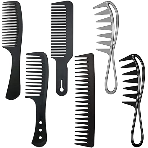AUXHCYL 6 Stück Breite Zahnkämme, Lockenkamm Strähnenkamm Haarkamm Kamm Set,Kamm Bruchsicherer Professioneller HairComb, Starker, Langlebiger, Antistatischer für Männer und Frauen AUXHCYL 6 Stück Breite Zahnkämme, Lockenkamm Strähnenkamm Haarkamm Kamm Set,Kamm Bruchsicherer Professioneller HairComb, Starker, Langlebiger, Antistatischer für Männer und Frauen von AUXHCYL