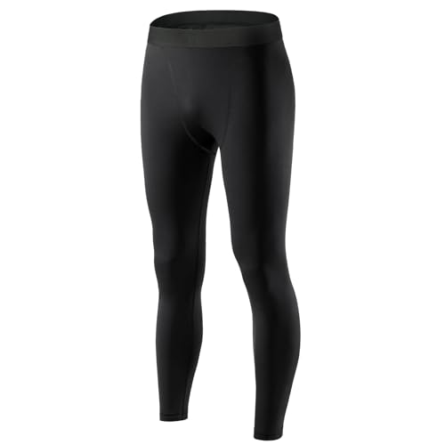AUYAO Kompressionshose Herren Lange Sportleggings Laufhose Sport Leggings Männer Kompressions-Leggings Lange Tight Hose Unterhose Sporthose Strumpfhos Enganliegende Funktionshose für Fitness Joggen XL von AUYAO