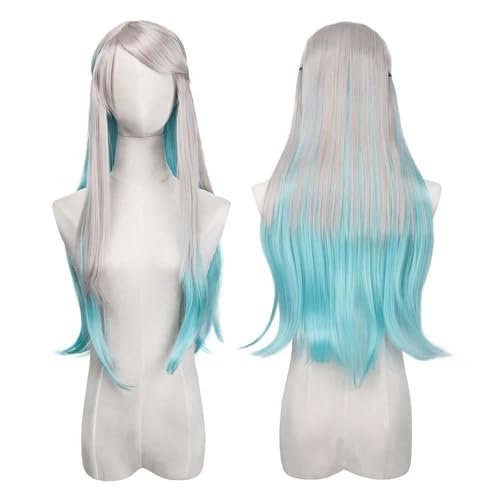 AUYAO Yashiro Nene Perücke mit Zöpfen Synthetik Cosplay Perücke für Jibaku Shounen Hanako-kun Anime-Nene-chan-Perücke Cosplay Perücke Yashiro Nene Langhaar mit Pony für Halloween Anime-Show Cosplay von AUYAO