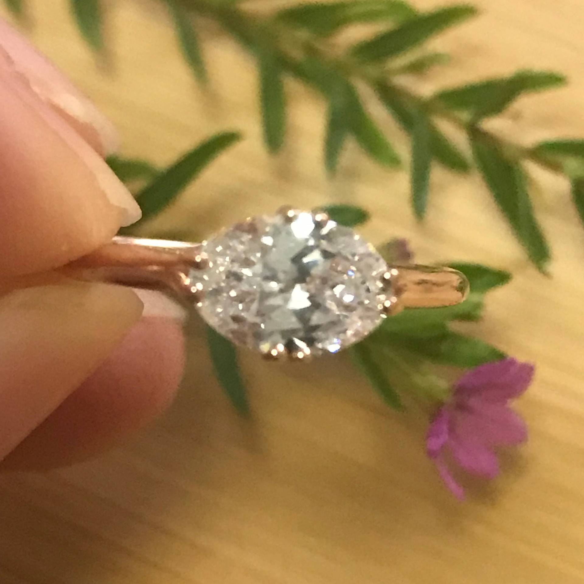 Swiss Blue Topas Ring Verlobungsring, Real 9K Gelbgold 7, 25Echte Natürliche Erde Mine Ring von AUZJewellery