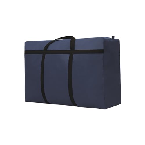 AUklOPVZZ Oxford Reisetasche mit großer Kapazität, feine Nähte, fusselfrei, leicht zu tragende Tasche, Stoff Umzugstasche mit großer Kapazität, dunkelblau 125L von AUklOPVZZ