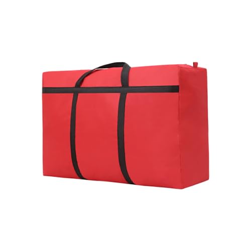AUklOPVZZ Oxford Reisetasche mit großer Kapazität, feine Nähte, fusselfrei, leicht zu tragende Tasche, Stoff Umzugstasche mit großer Kapazität, rot 125L von AUklOPVZZ