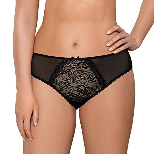 AVA 1396/S Strings Damen Unterwäsche Tangas Spitze Tiefer Bund Setteil Top Qualität EU, Schwarz,L von AVA