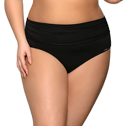 AVA Dame Bikini-Slip Unterhose Bademode Strand Musterlos Setteil SF-13/8, Schwarz,3XL von AVA