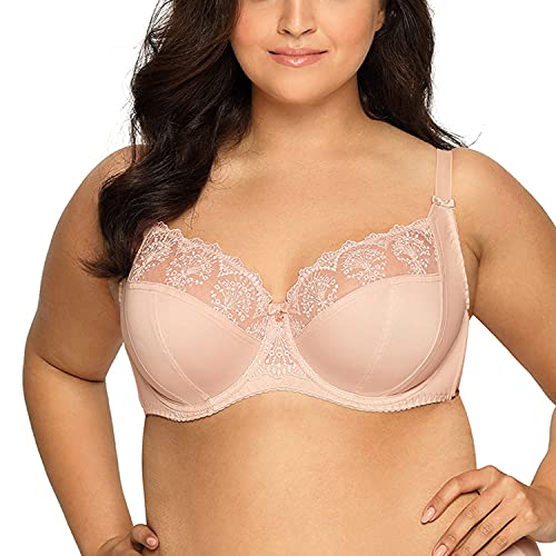 AVA Dame Soft-BH Träger Stickerei Schleife 1922 Freesia, Beige,105E von AVA