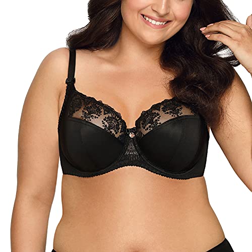 AVA Dame Soft-BH Träger Stickerei Schleife 1922 Freesia, Schwarz,80C von AVA